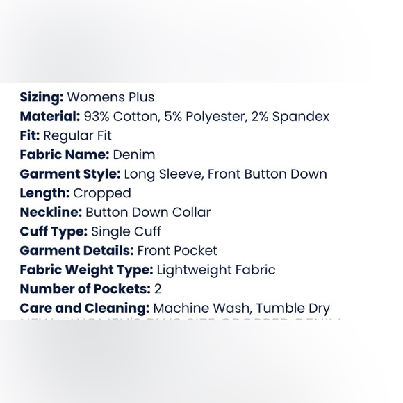 NWT- Women’s AVA & VIV Cropped Denim Jacket - Picture 9 of 11